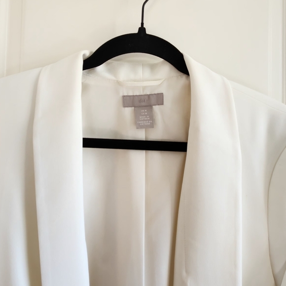 H&M White Medium Blazer - Picture 6 of 7